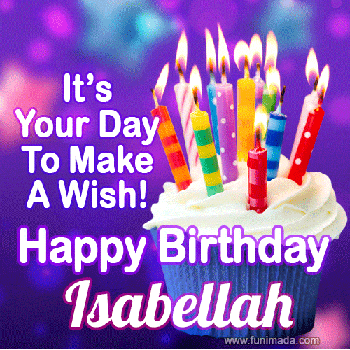 It's Your Day To Make A Wish! Happy Birthday Isabellah!