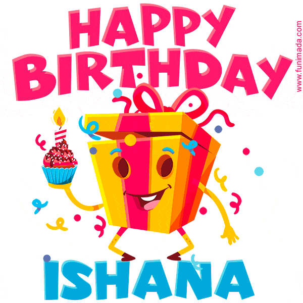 Funny Happy Birthday Ishana GIF