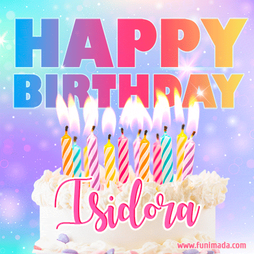 Funny Happy Birthday Isidora GIF