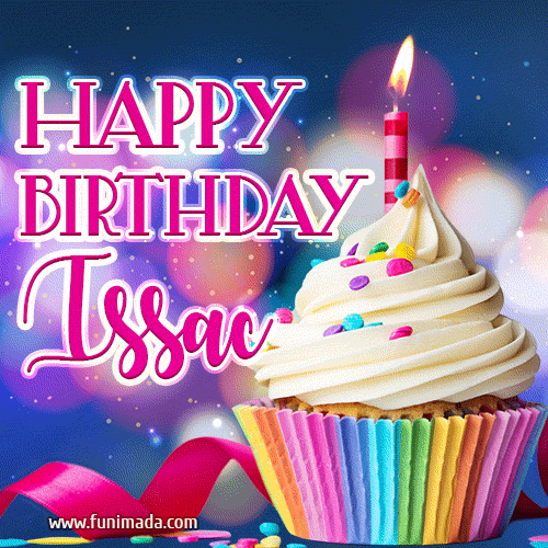 Happy Birthday Issac - Lovely Animated GIF
