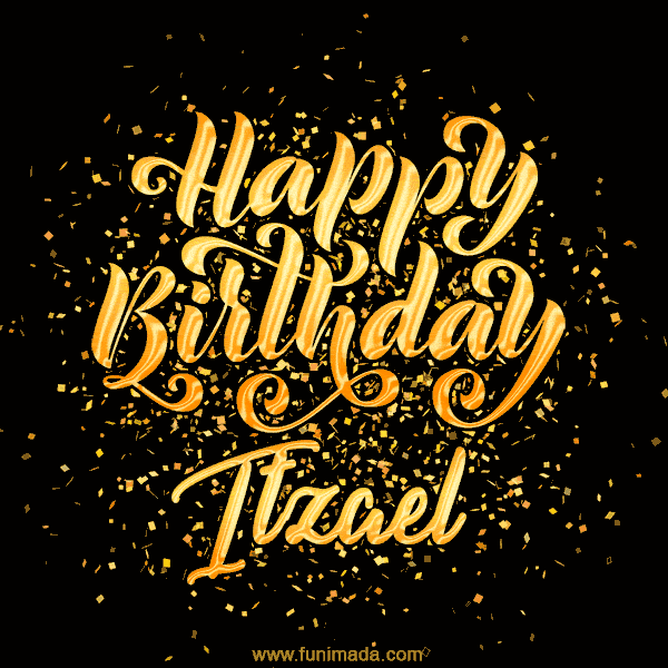 Happy Birthday Card for Itzael - Download GIF and Send for Free