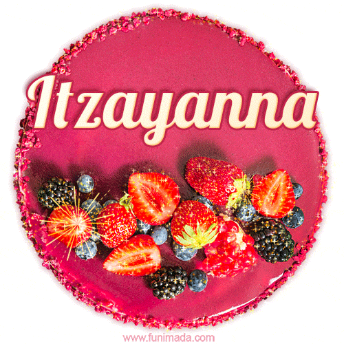 Happy Birthday Cake with Name Itzayanna - Free Download