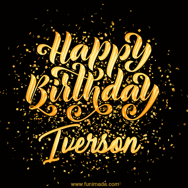 Happy Birthday Card for Iverson - Download GIF and Send for Free