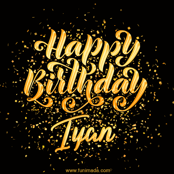 Happy Birthday Card for Iyan - Download GIF and Send for Free