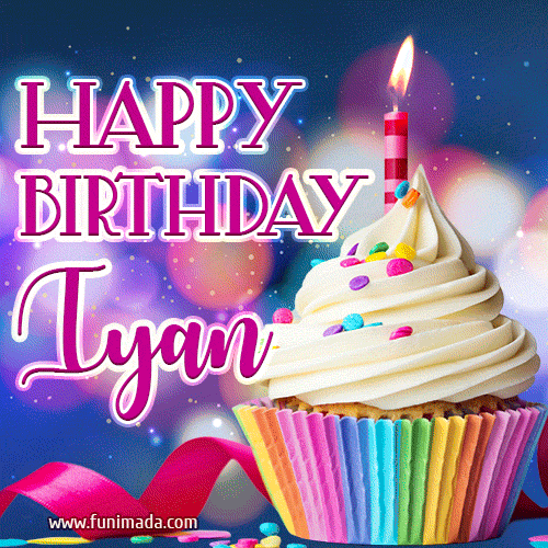 Happy Birthday Iyan - Lovely Animated GIF