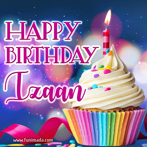Happy Birthday Izaan - Lovely Animated GIF