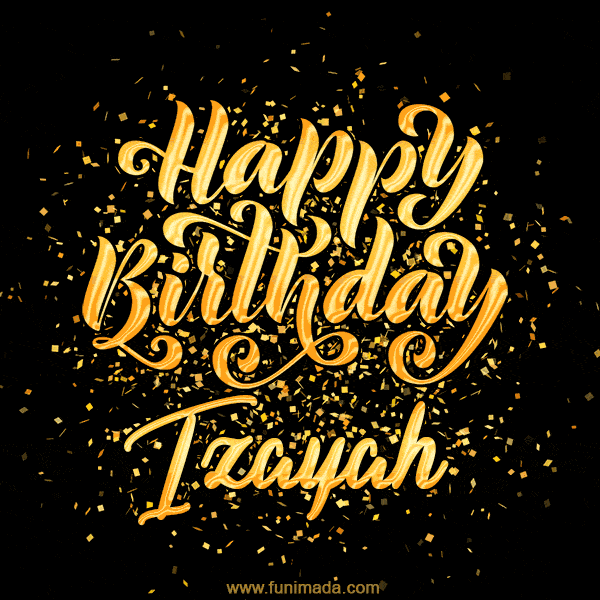 Happy Birthday Card for Izayah - Download GIF and Send for Free