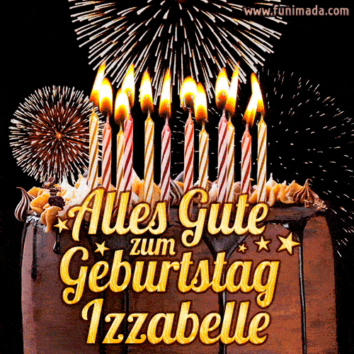 Alles Gute zum Geburtstag Izzabelle (GIF)