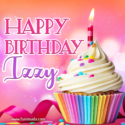 Happy Birthday Izzy - Lovely Animated GIF