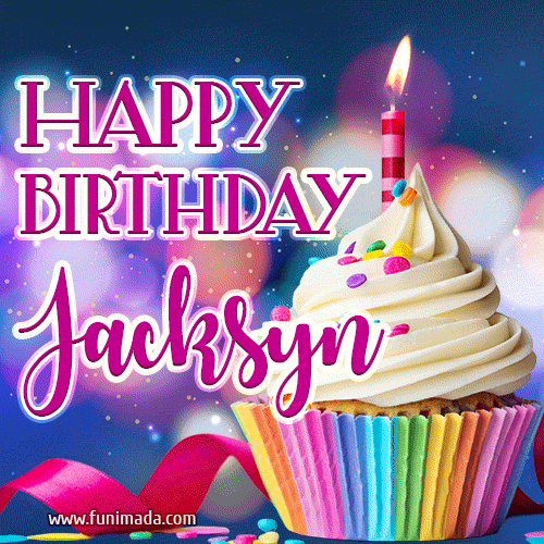 Happy Birthday Jacksyn - Lovely Animated GIF