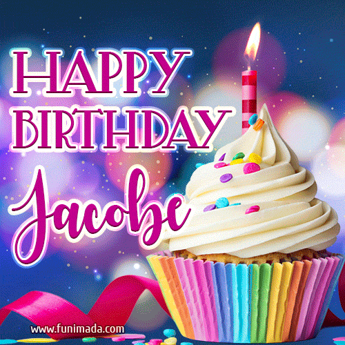 Happy Birthday Jacobe - Lovely Animated GIF