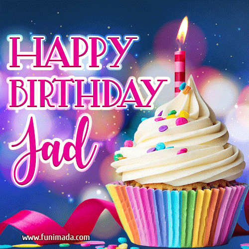 Happy Birthday Jad - Lovely Animated GIF