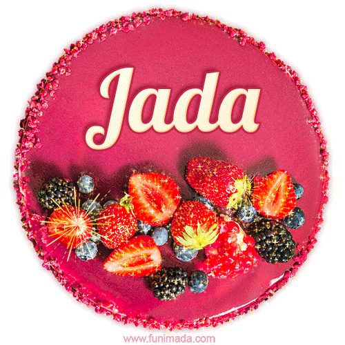 Happy Birthday Cake with Name Jada - Free Download