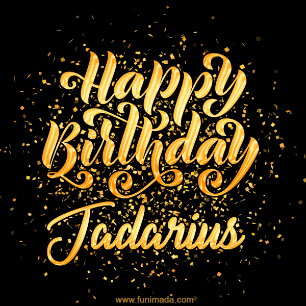 Happy Birthday Card for Jadarius - Download GIF and Send for Free