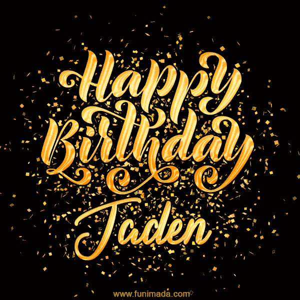 Happy Birthday Card for Jaden - Download GIF and Send for Free