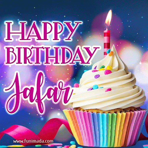 Happy Birthday Jafar - Lovely Animated GIF