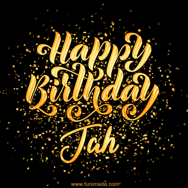 Happy Birthday Card for Jah - Download GIF and Send for Free