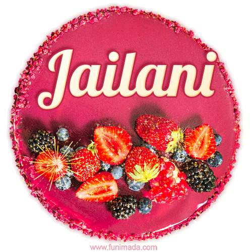 Happy Birthday Cake with Name Jailani - Free Download
