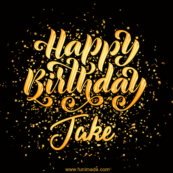 Happy Birthday Card for Jake - Download GIF and Send for Free