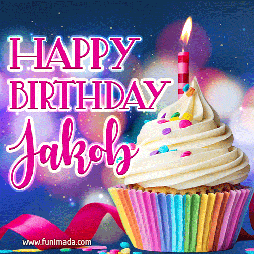 Happy Birthday Jakob - Lovely Animated GIF