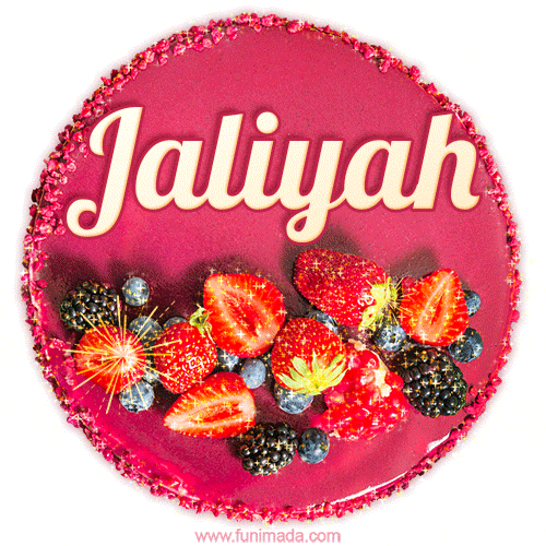 Happy Birthday Cake with Name Jaliyah - Free Download