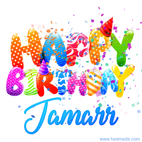 Happy Birthday Jamarr - Creative Personalized GIF With Name