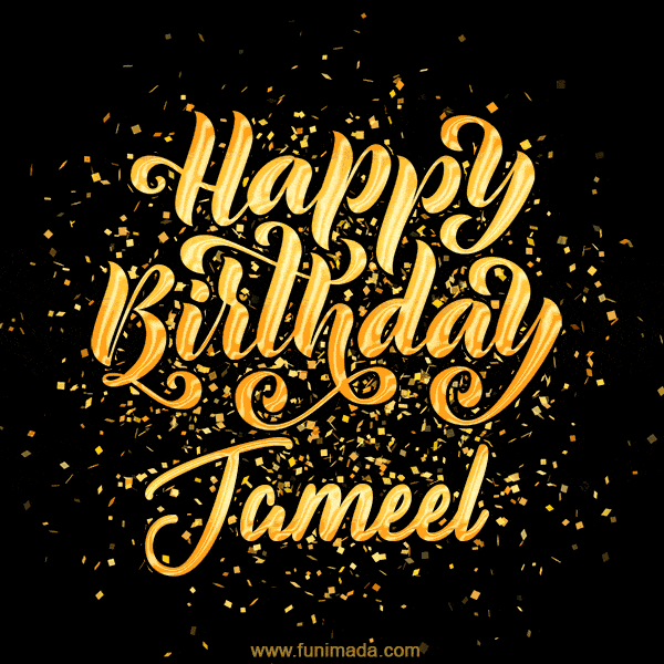Happy Birthday Card for Jameel - Download GIF and Send for Free