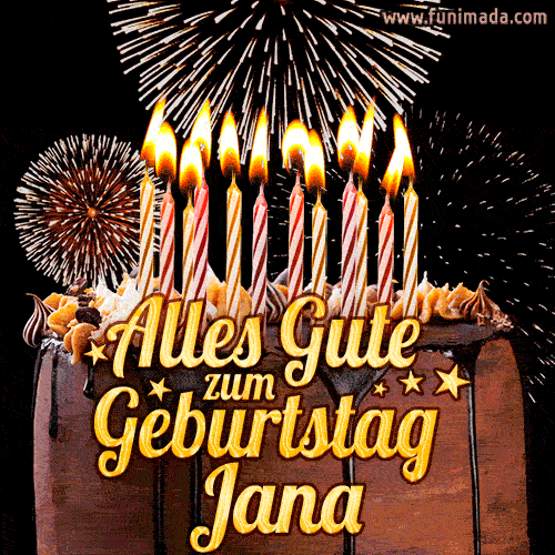 Alles Gute zum Geburtstag Jana (GIF)
