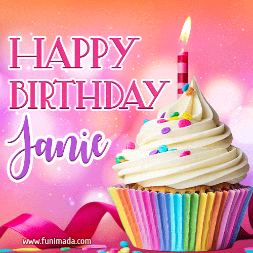 Happy Birthday Janie - Lovely Animated GIF