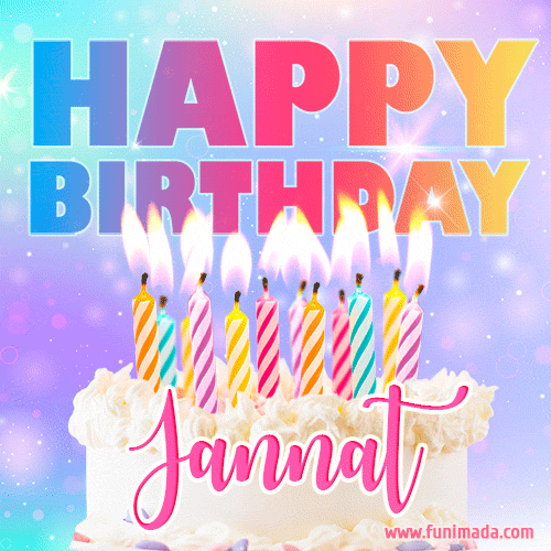 Funny Happy Birthday Jannat GIF — Download on 