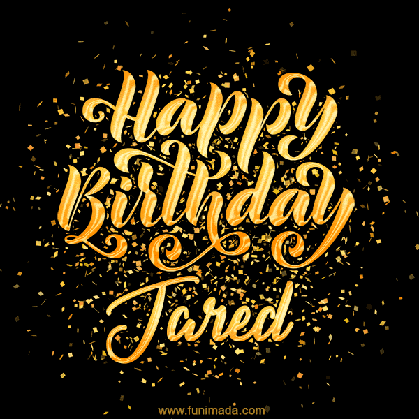 Happy Birthday Card for Jared - Download GIF and Send for Free