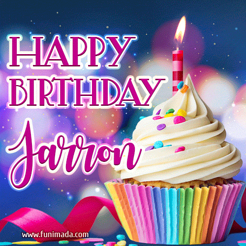 Happy Birthday Jarron - Lovely Animated GIF