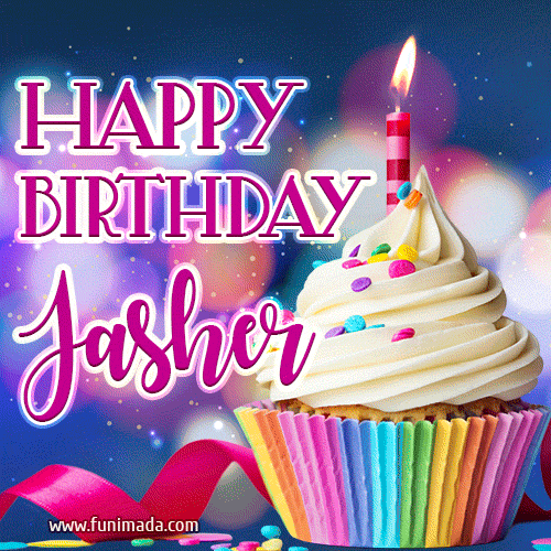 Happy Birthday Jasher - Lovely Animated GIF
