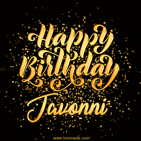 Happy Birthday Card for Javonni - Download GIF and Send for Free