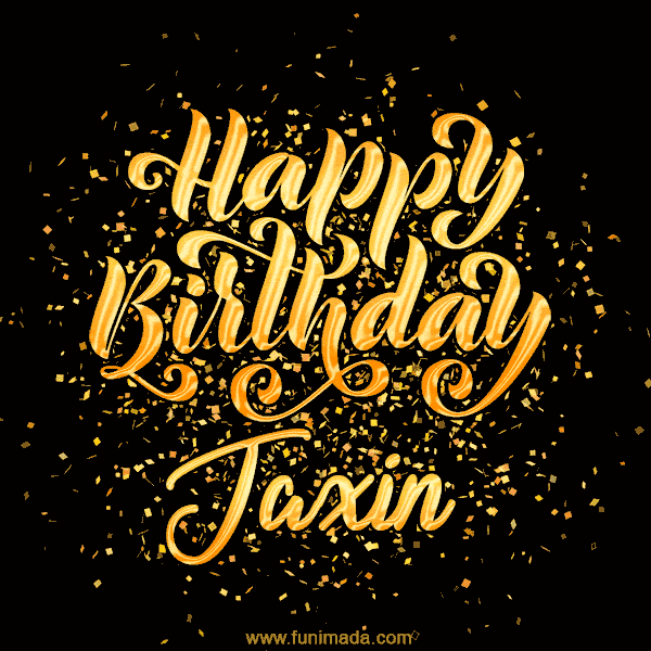 Happy Birthday Card for Jaxin - Download GIF and Send for Free