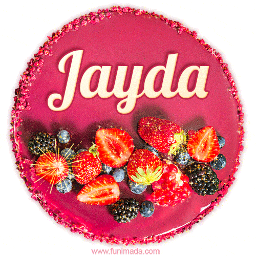 Happy Birthday Cake with Name Jayda - Free Download