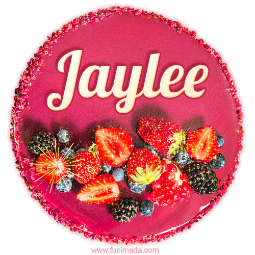 Happy Birthday Cake with Name Jaylee - Free Download