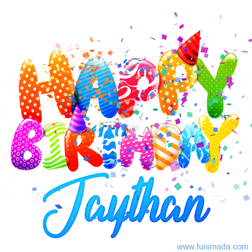 Happy Birthday Jaythan - Creative Personalized GIF With Name