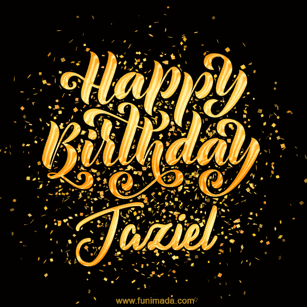 Happy Birthday Card for Jaziel - Download GIF and Send for Free