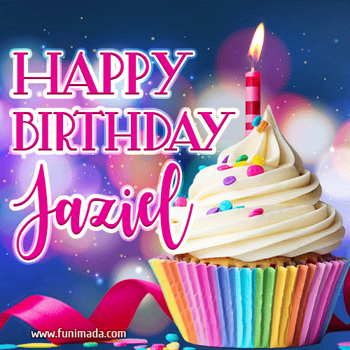 Happy Birthday Jaziel - Lovely Animated GIF