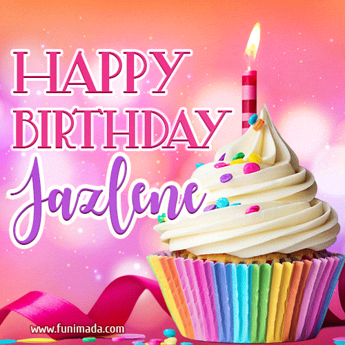 Happy Birthday Jazlene - Lovely Animated GIF