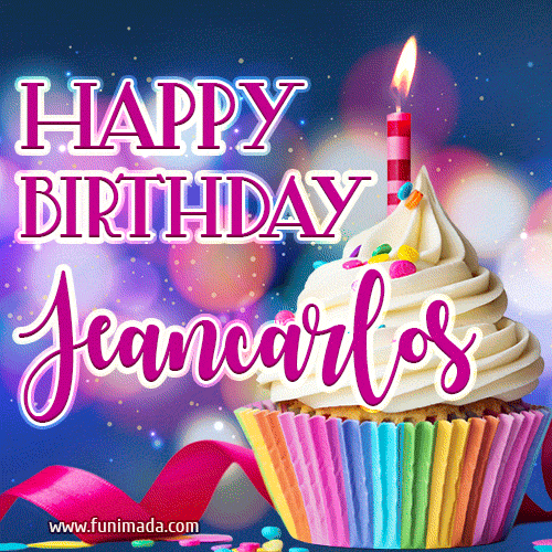 Happy Birthday Jeancarlos - Lovely Animated GIF