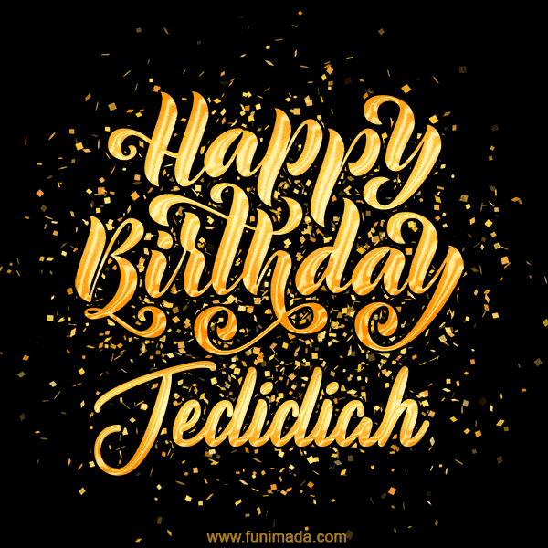 Happy Birthday Card for Jedidiah - Download GIF and Send for Free
