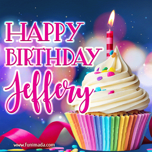 Happy Birthday Jeffery - Lovely Animated GIF