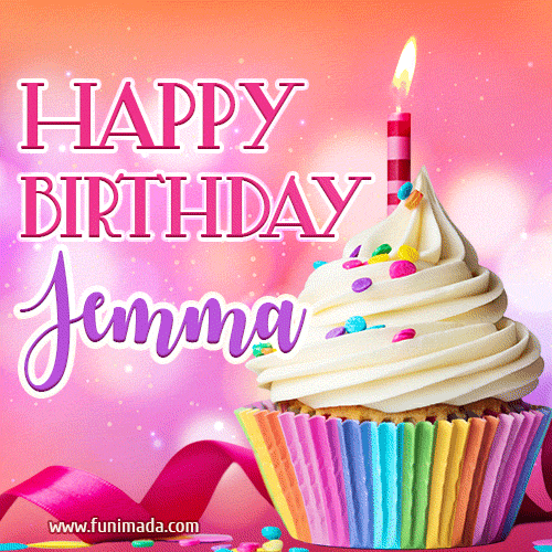 Happy Birthday Jemma - Lovely Animated GIF