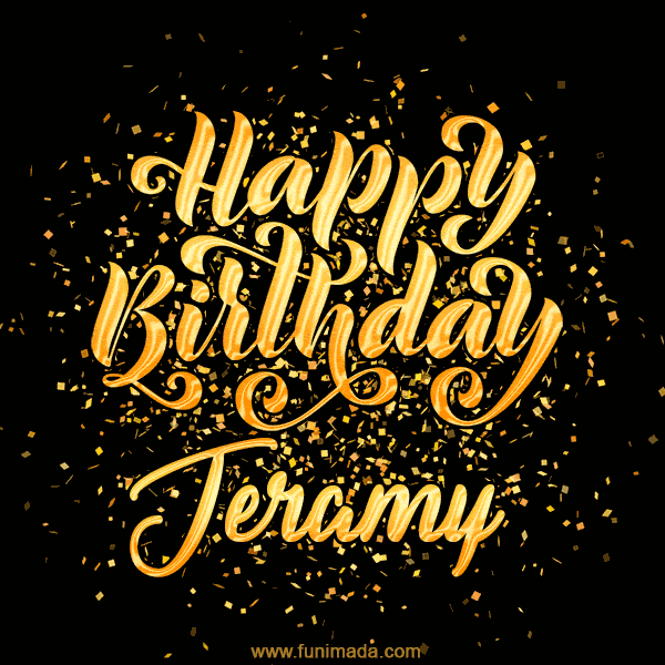 Happy Birthday Card for Jeramy - Download GIF and Send for Free