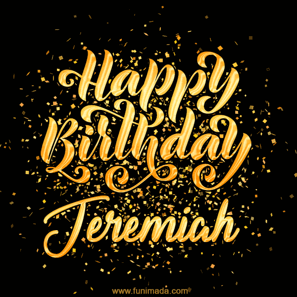 Happy Birthday Card for Jeremiah - Download GIF and Send for Free