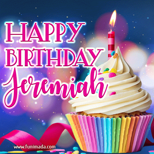 Happy Birthday Jeremiah - Lovely Animated GIF