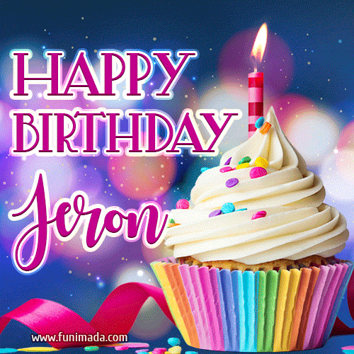 Happy Birthday Jeron - Lovely Animated GIF