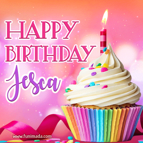 Happy Birthday Jesca - Lovely Animated GIF